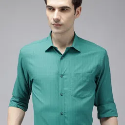 Park Avenue Slim Fit Checked Formal Shirt-picture-7