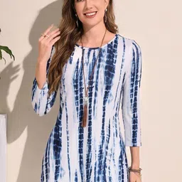 BAESD Tie and Dye A-Line Longline Top-19