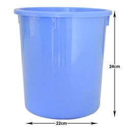 Kuber Industries Blue 2 Pieces Open Dustbins 5 L Each image 4