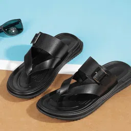 DAVINCHI Men Leather Comfort Sandals-image-93