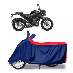 Auto Pearl Two Wheeler Cover with Bag for Yamaha Fazer 25 BS6, Red & Blue-image-49