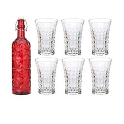 SOMIL Red Glass Airtight Can Bottle-image-85