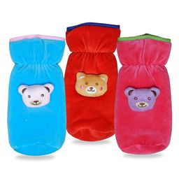Chinmay Kids Baby Feeding and Nursing Bottle Cover Attractive Cartoon Pack Of 3 (Sky Blue, Red, Pink)-image-34