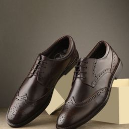 Auserio Men Leather Formal Brogues-image-79