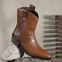 El Paso Women Synthetic Leather Block-Heeled Casual Chelsea Boots-13