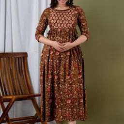 FASHION CLOUD Women Printed A-Line Kurti-picture-13