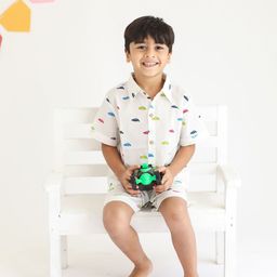 Klingaru Boys Printed Shirt With Shorts-image-46