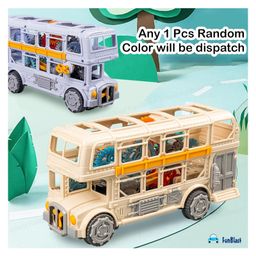 FunBlast Double Decker Bus Toy with Flashing Light and Sound1 Pc Random Color image 4