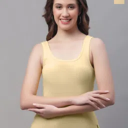 Friskers Beige Cotton Tank Top-picture-38