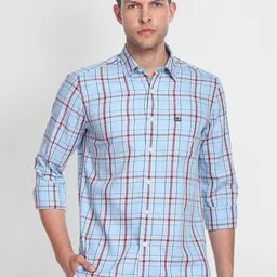 Arrow Sport Pure Cotton Original Slim Fit Tartan Checked Casual Shirt-picture-3