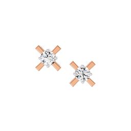 Sparkles Lab Grown Diamond 0.51 Carat Round Stud Earrings 14K Rose Gold-image-68