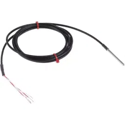 RS PRO PT100 RTD Sensor 4 mm Dia 50 mm Long 4 Wire Probe Class B +250°C Max, 1235589-8