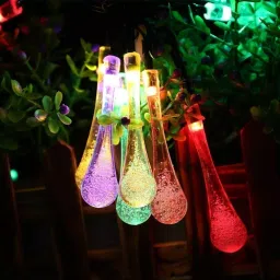 X4Decor 20 Led Water Drop Shape String Light Plug In Multicolor LD07-35