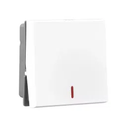 Legrand Switch with Indicator Allzy 20 Amp 1 Way 2 Module Glossy White, 6811 13 (Pack of 10 Pcs)-21