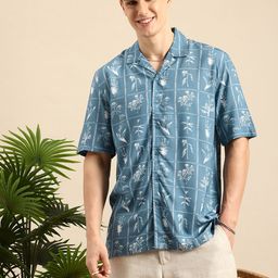 Mast & Harbour Floral Printed Relaxed Fit Casual Shirt-picture-22