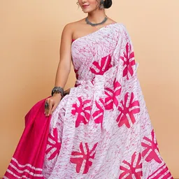 Lovwear Pink Pure Cotton Sarees-picture-23