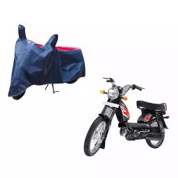 Auto Pearl Waterproof Two Wheeler Cover For TVS Heavy Duty Super XL (Red & Blue)-image-85