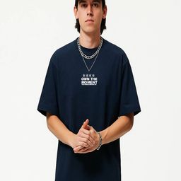 The Hustle Groove Co. Unisex Typography Printed Round Neck Pure Cotton Oversized T-shirt-image-33