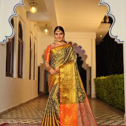 JUST FASHION Woven Design ZariBanarasi Saree-image-50