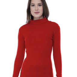IndiWeaves Women Turtle Neck Woollen Pullover-image-20