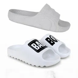 Pampy Angel Pack of 2 Men Rubber Sliders-37