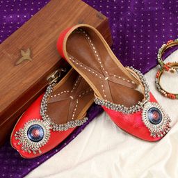 PehnawaCraft Embellished Leather Mojaris-53