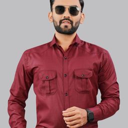 KHUSHI CREATION Men Original Opaque Casual Shirt-image-86