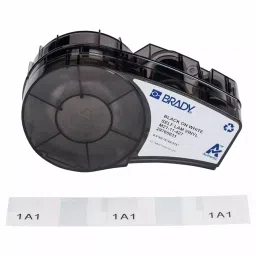 BRADY Vinyl Label Black and White Color 3/4 x 1 inch for 22-16 AWG Wire Gauge, 793EV1-image-46