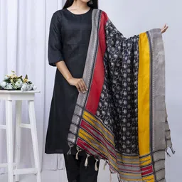 Nayo Straight Kurta with Trousers & Printed Dupatta-image-0