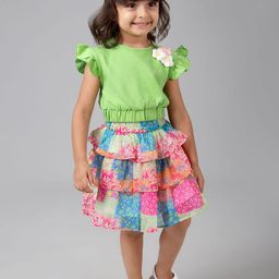 Hopscotch Girls Cotton Applique Clothing Set-picture-37