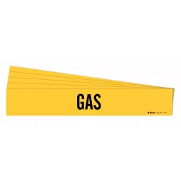BRADY Pipe Marker Gas Yellow & Black for 2-1/2 to 7-7/8 inch Outer Diameter Pipe, 781XN0 (Pack of 5 Pcs)-image-42