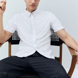 NEXT Men Oxford Weave Casual Shirt-image-98
