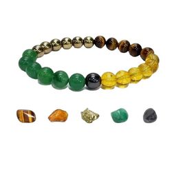 VIBESLE Unisex Crystals Elasticated Bracelet-52