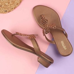 Metro Embellished Block Sandals-image-93