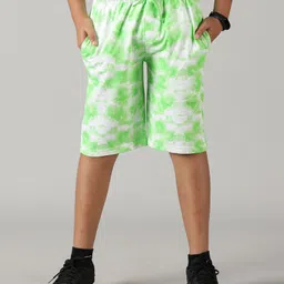 Kiddopanti Crumple Tie & Dye Shorts - Green-picture-33
