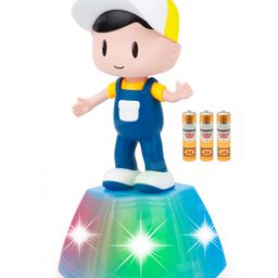 Fiddlerz Musical Toy Dancing Boy 360 Degree Rotating 5D Flashing Lights for Kids Sound Toy Battery Included Pack of 1 - Multicolour-27
