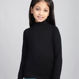 BaawRi Cotton Jersey Full Sleeves Solid Top - Black-picture-22