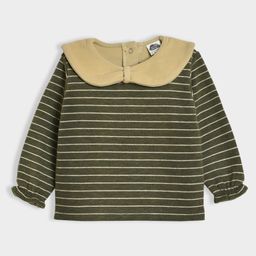 Mi Arcus Full Sleeves Striped Tee - Green-picture-12