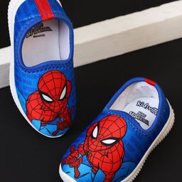 Kidsville Marvel Avengers Featuring Spider Man Character Printed Shoes - Navy Blue-image-7