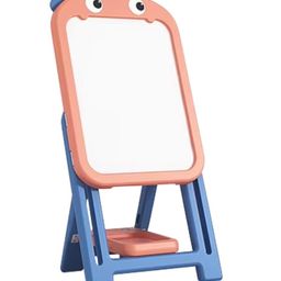 TOYPENTER Drawing Board for Kids, Kids Activity Board, Multifunctional Foldable Height Adjustable Magnetic Drawing Board for Kids - Red-23