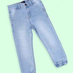 Kiddopanti Denim Washed Pant - Ice Wash Blue-image-59