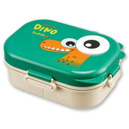 Little Surprise Box Big Eye Dino Theme Double decker Lunch Box for Kids - Green-picture-17
