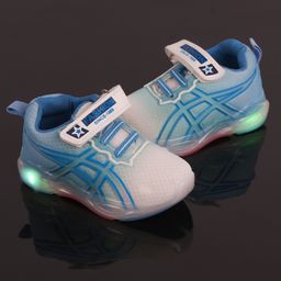 FEETWELL SHOES Ombre Velcro Closure LED Shoes - Blue-image-25