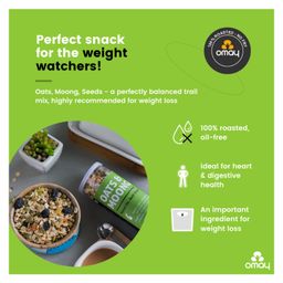 Omay Foods Oats & Moong Mix Pack of 2-  160 g Each image 2