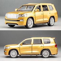 DARVICE Light Sound Pull Back Openable Door 1:32 Land Cruiser Toy Car-40