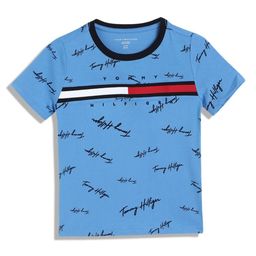 Tommy Hilfiger Boys Typography Printed Round Neck Cotton T-shirt-image-53