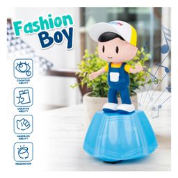Fiddlerz Musical Toy Dancing Boy 360 Degree Rotating 5D Flashing Lights for Kids Sound Toy Battery Included Pack of 1 - Multicolour image 5