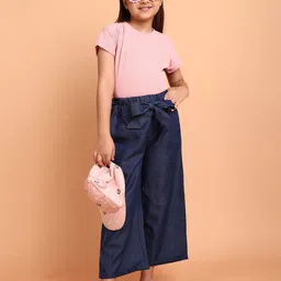 HERE&NOW Girls Striped Top with Palazzos-image-41