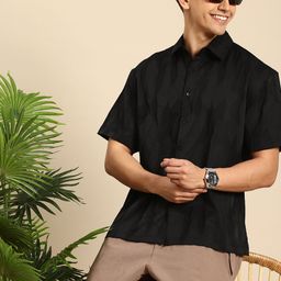 Mast & Harbour Men Self Design Relaxed Fit Casual Shirt-image-33