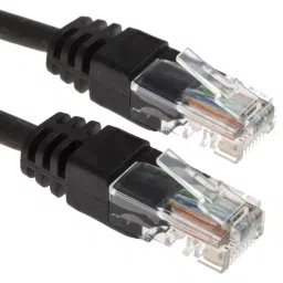 RS PRO Ethernet Cable Cat5e Male RJ45 to Male RJ45 U/UTP Black LSZH Sheath 25 m, 7916996-45